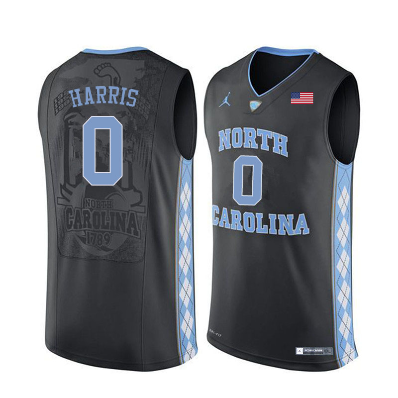 Men #0 Anthony Harris North Carolina Tar Heels College Basketball Jerseys Sale-Black - Click Image to Close